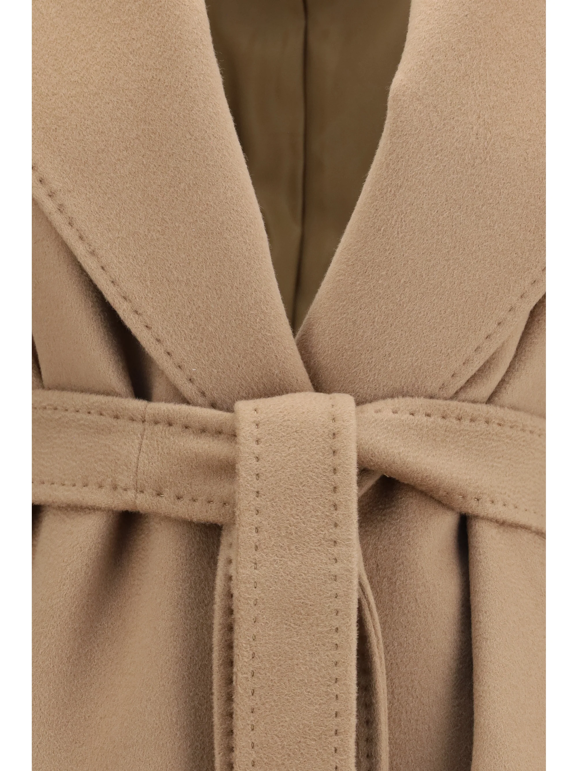 wool coat with peak lapels