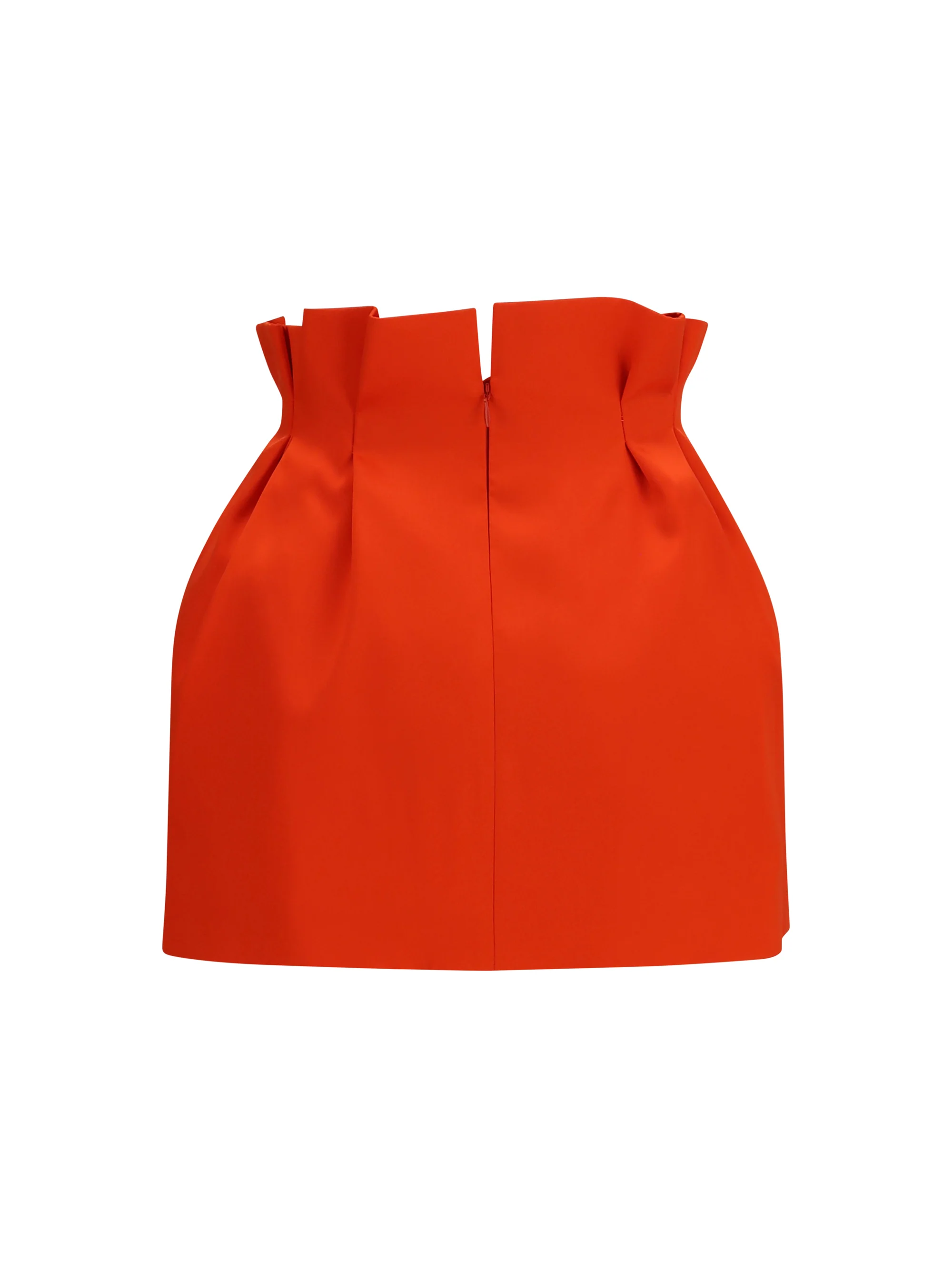 MAGDA BUTRYM 36 silk mini skirt with ruffled waist