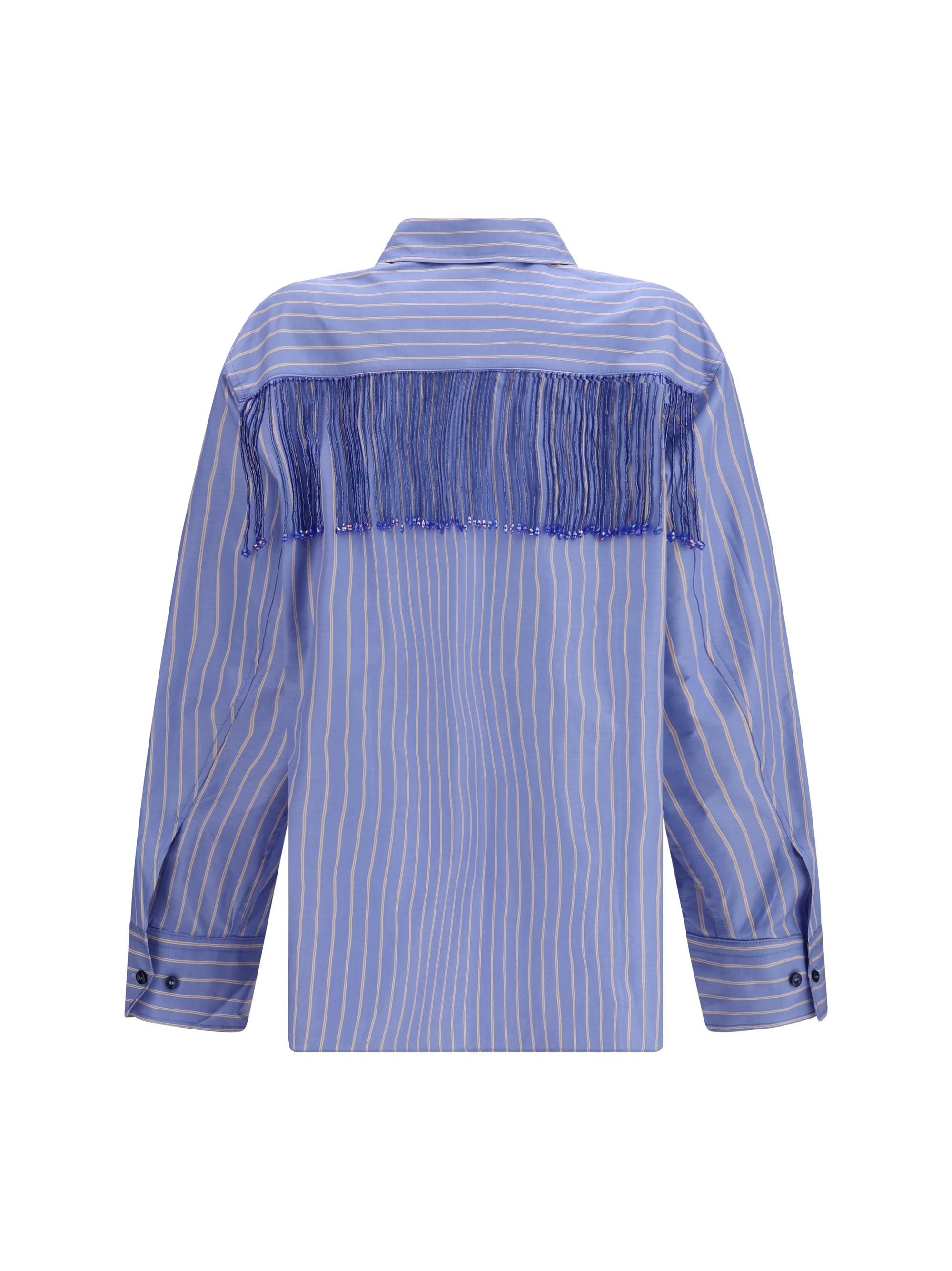 THE ANDAMANE 40 miley fringed oversized shirt