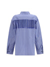 miley fringed oversized shirt