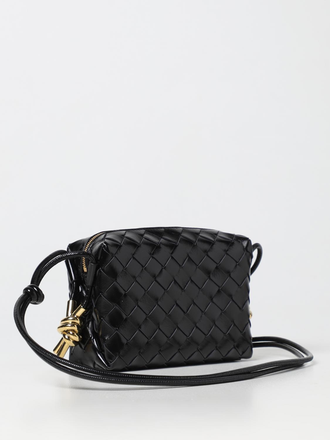 loop woven leather bag
