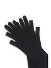 long fingerless wool gloves