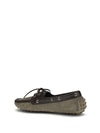 lace-up suede loafers