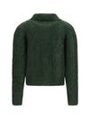 cashmere and silk sweater with buttons