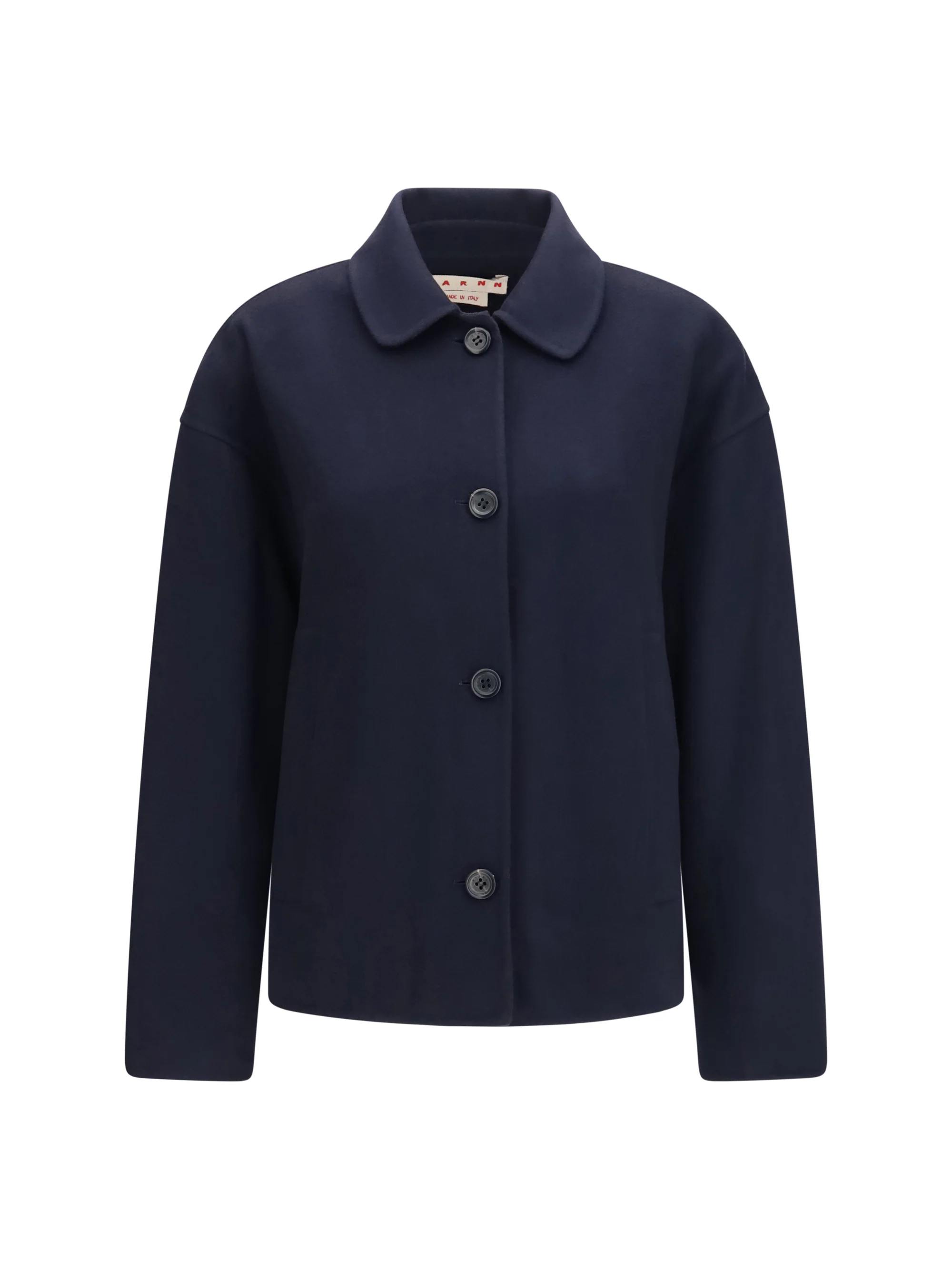 MARNI 40 wool jacket with logo embroidery