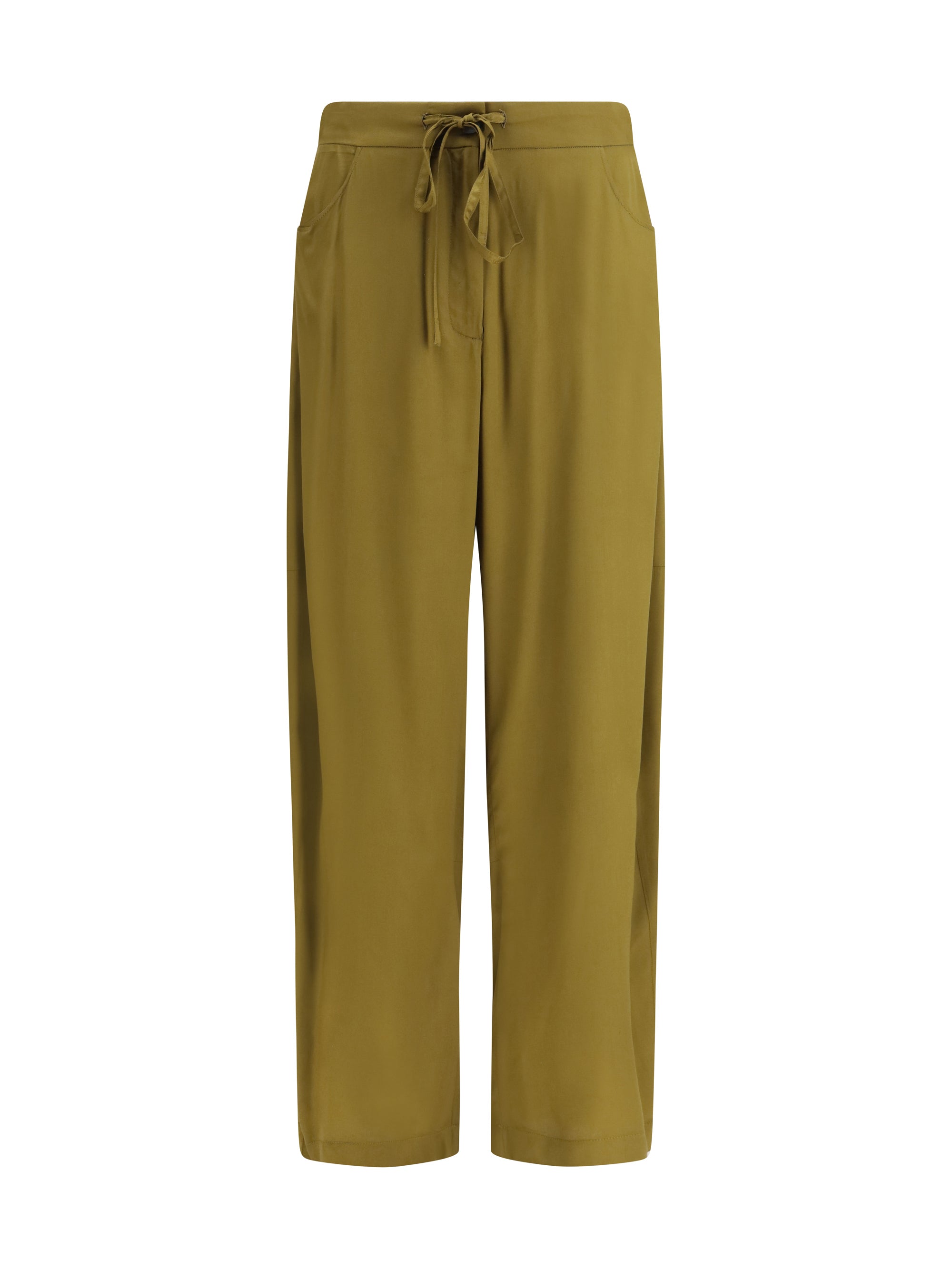 ELLA 40 barrel-leg pants with drawstring in viscose