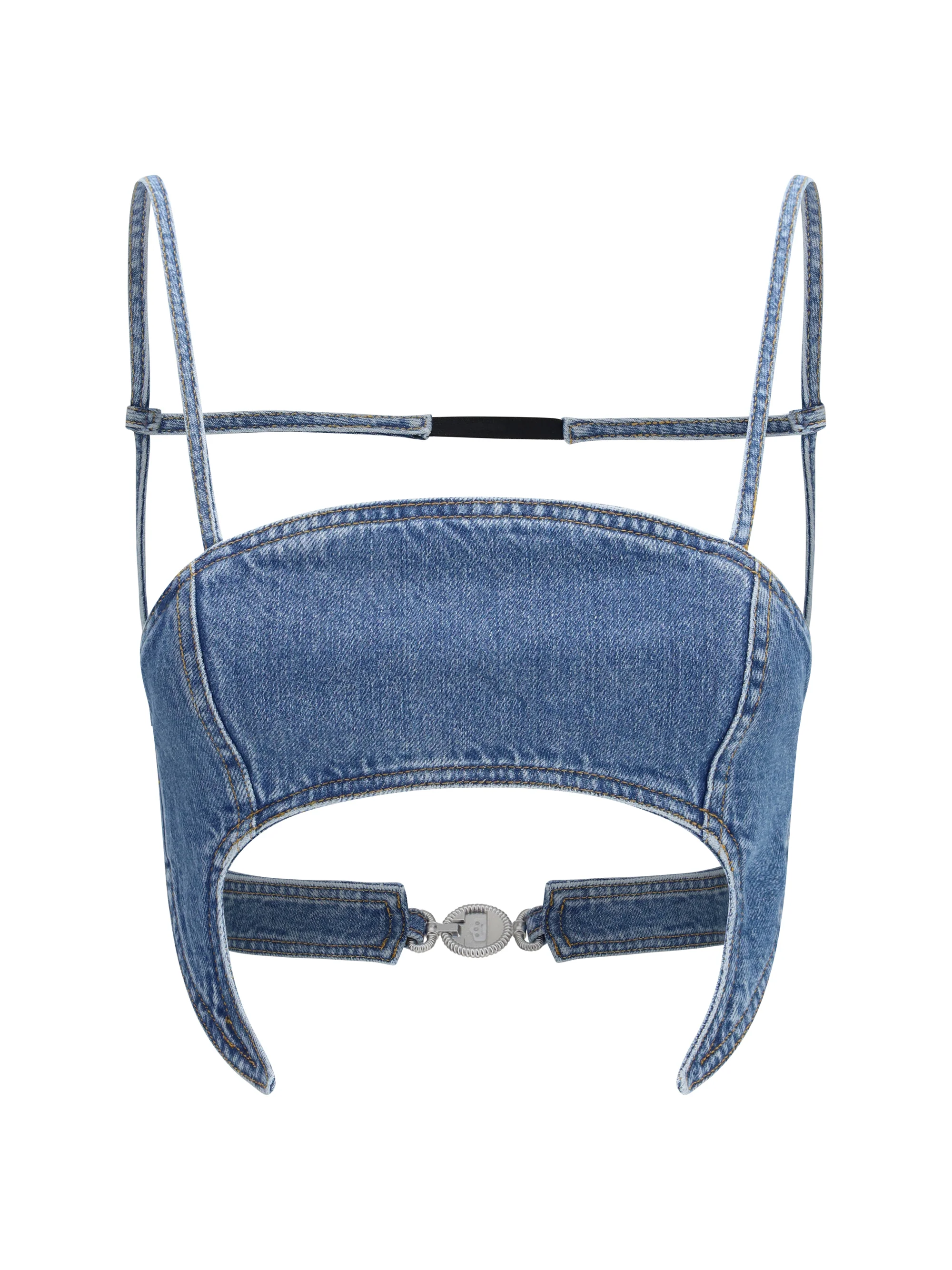 MARINE SERRE 36 denim moon top 