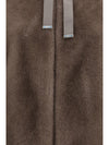 hooded jacket in eco-fur