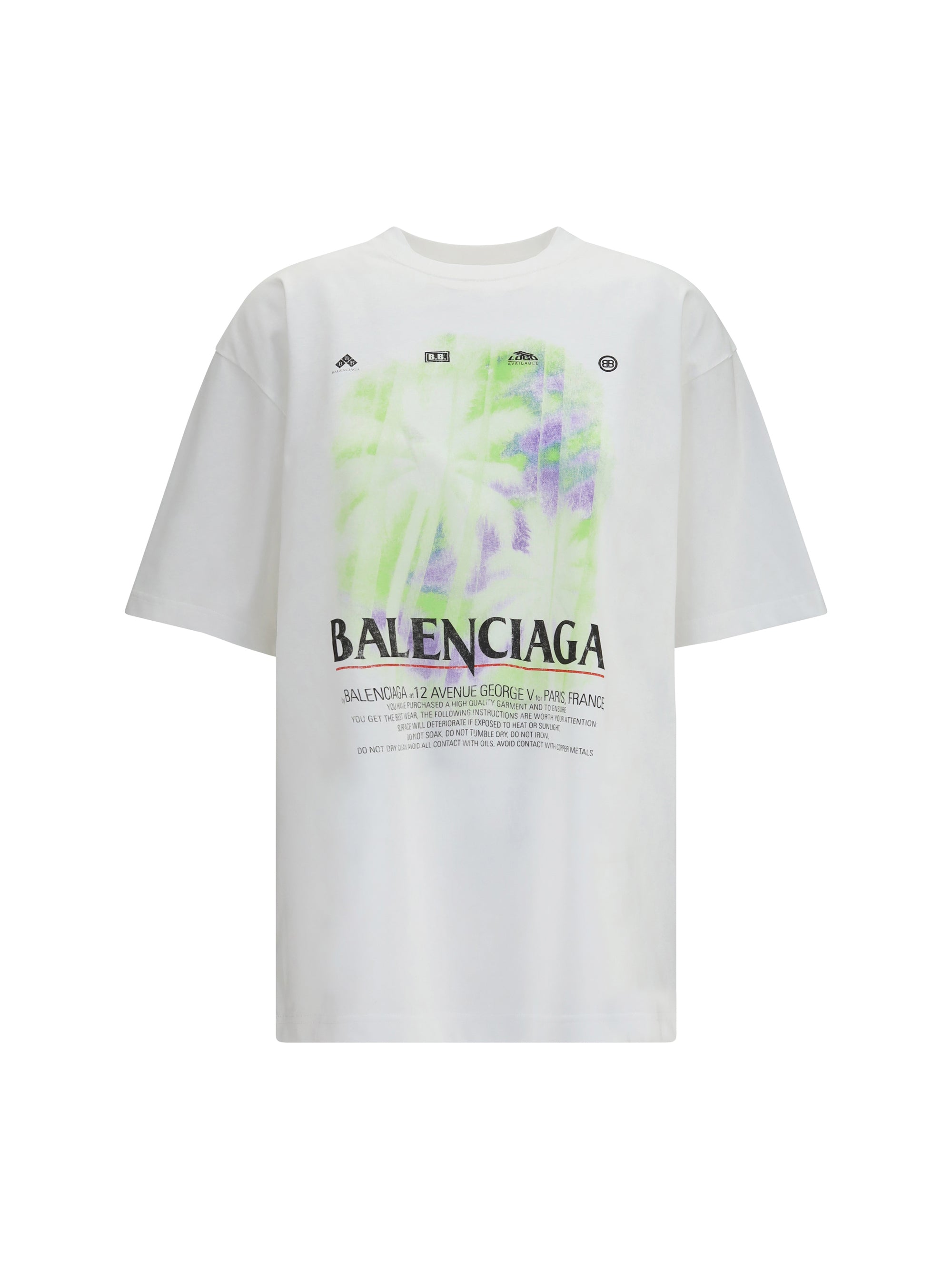 BALENCIAGA S printed cotton t-shirt