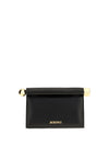 rond carré leather shoulder bag