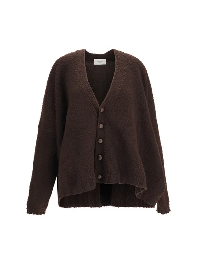 casentino-effect wool cardigan
