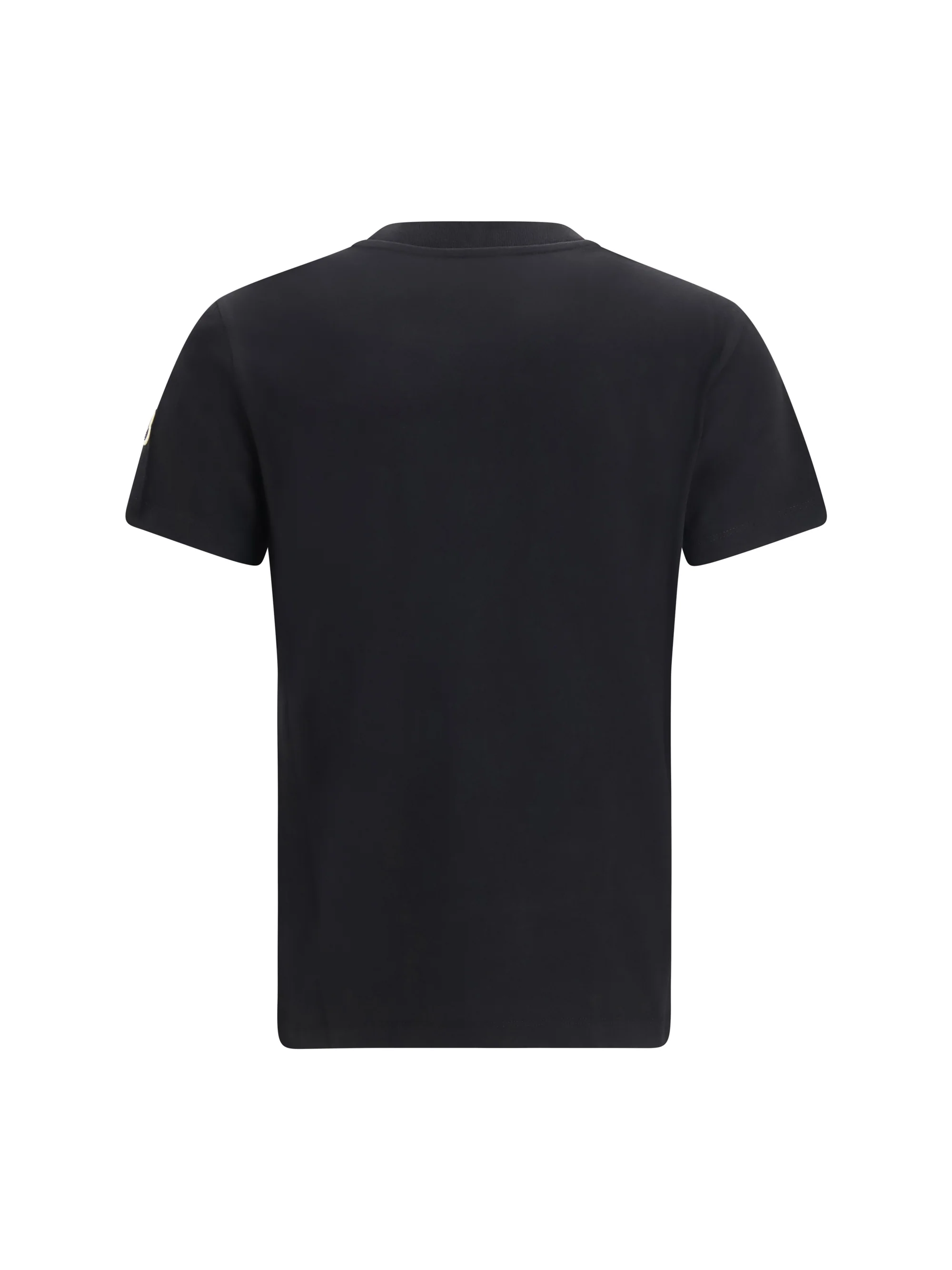 MONCLER XS cotton t-shirt with a tone on tone embroidered logo