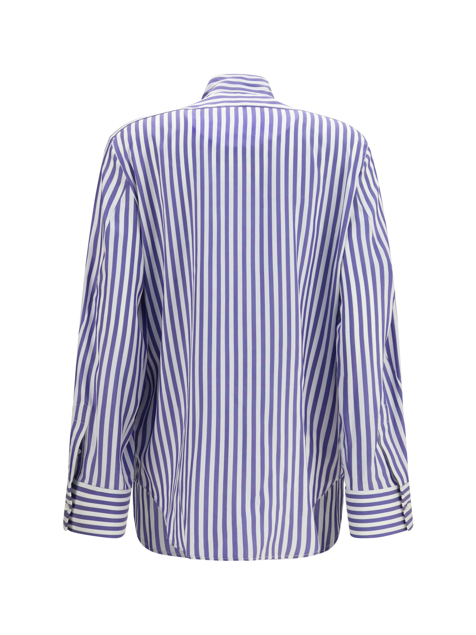 GIVENCHY 36 silk striped cocoon shirt with bow