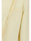 double-collar blazer in viscose blend