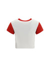 jumping tiger cropped cotton t-shirt