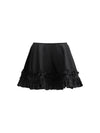 duchesse nylon mini frill skirt