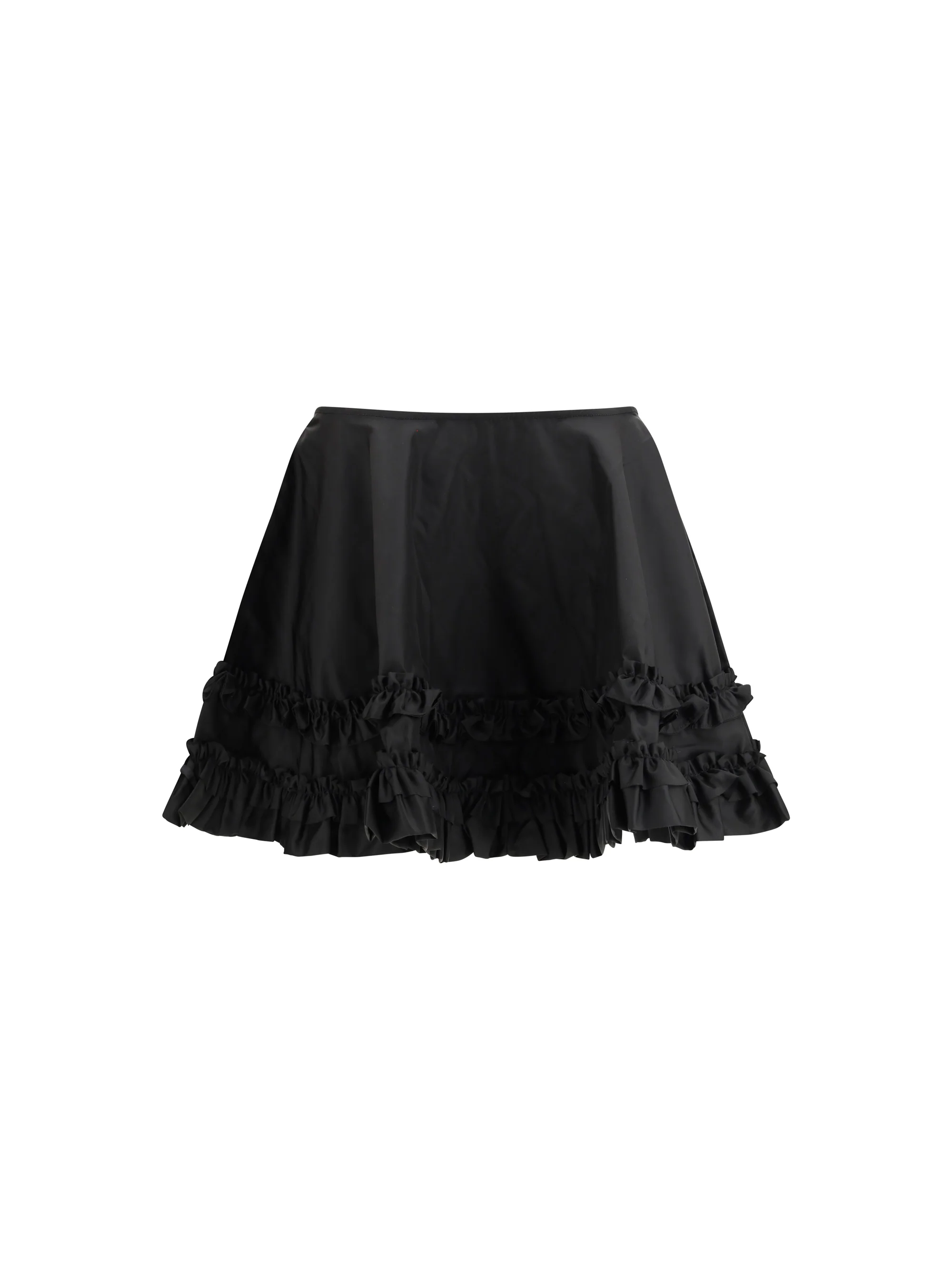 duchesse nylon mini frill skirt