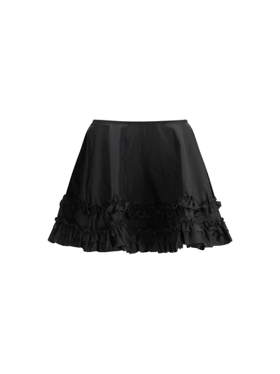 duchesse nylon mini frill skirt