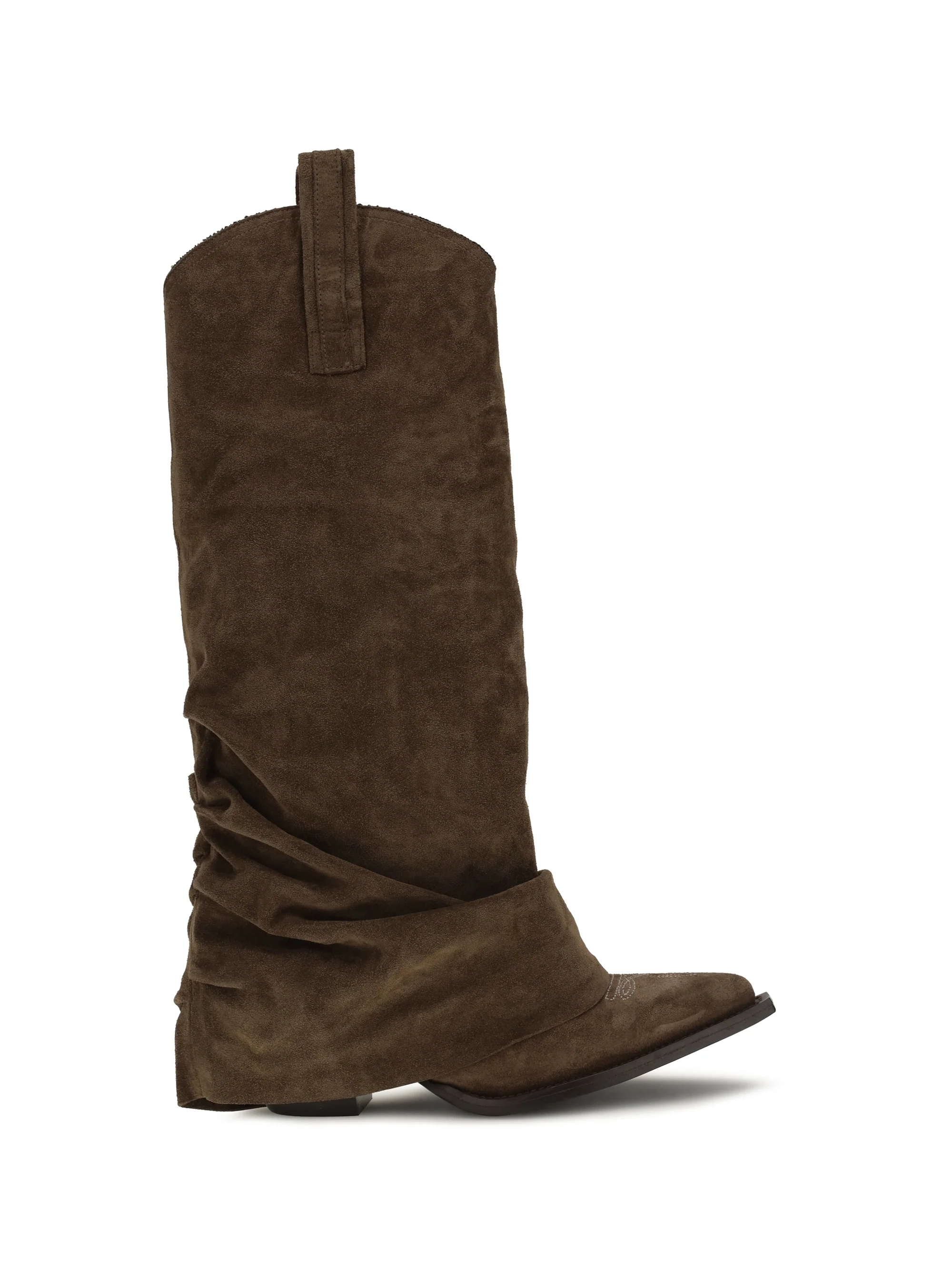 R13 37 suede cowboy boots