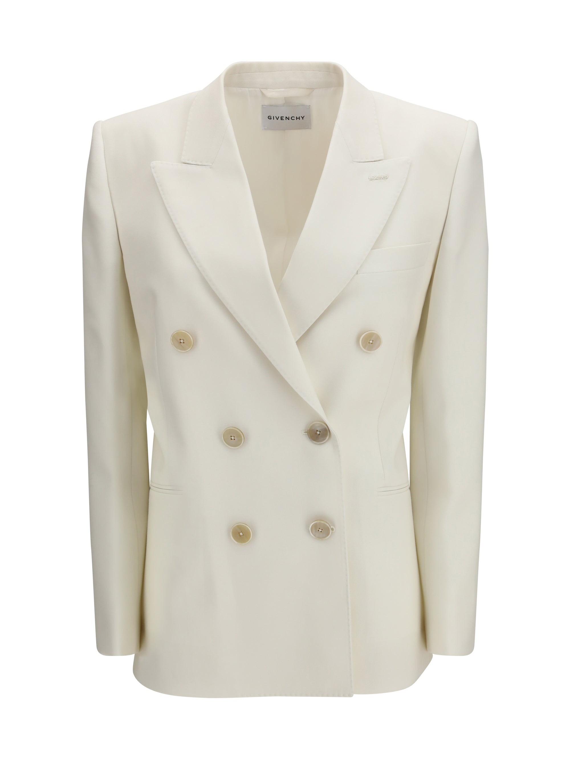 GIVENCHY 38 double-breasted wool and mohair jacket
