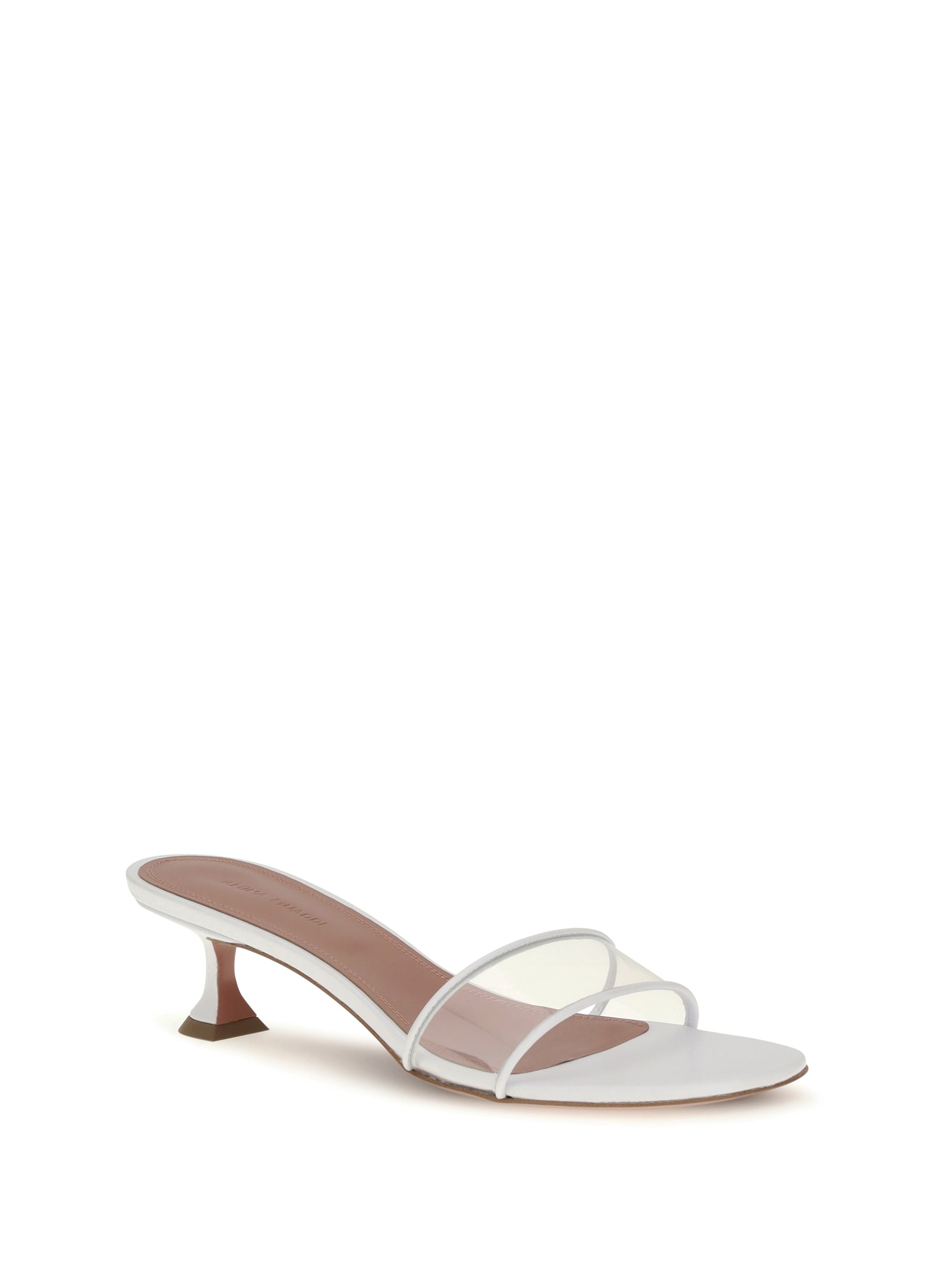 andreea glass mule sandals