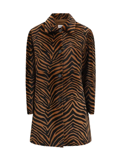 leopard print coat