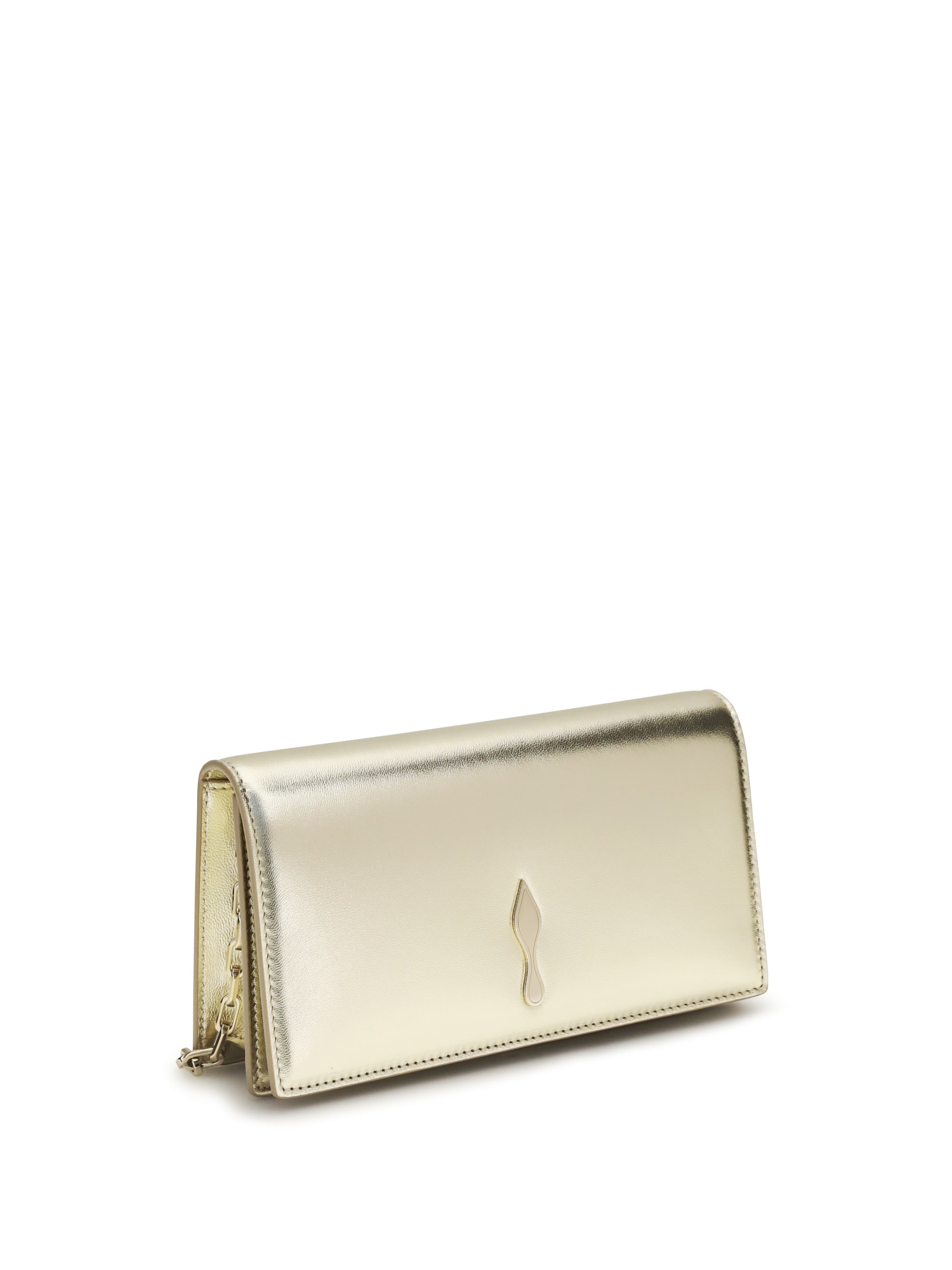 CHRISTIAN LOUBOUTIN OS bettina clutch in laminated leather