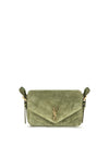 small loulou matelassé suede shoulder bag