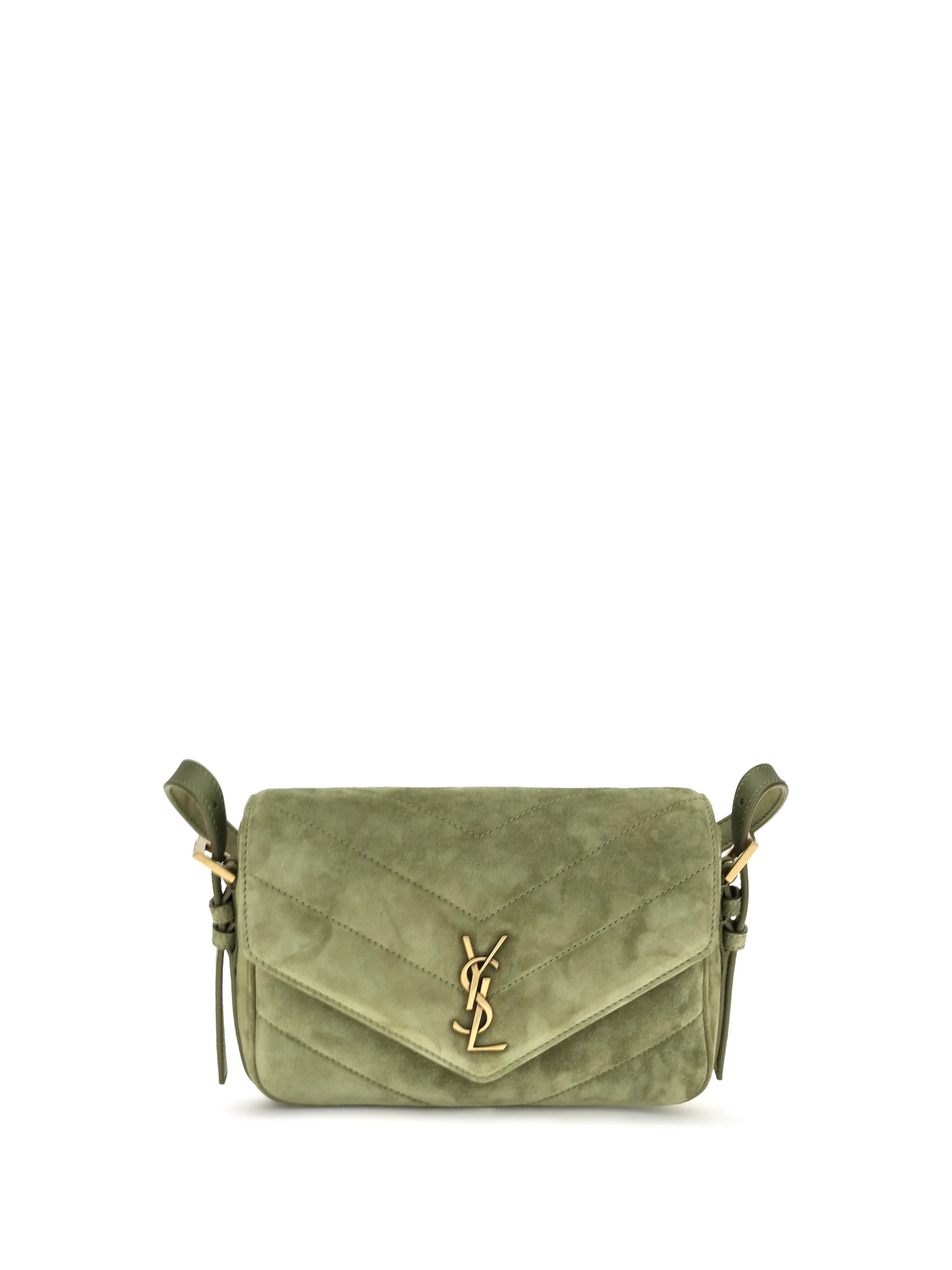 small loulou matelassé suede shoulder bag