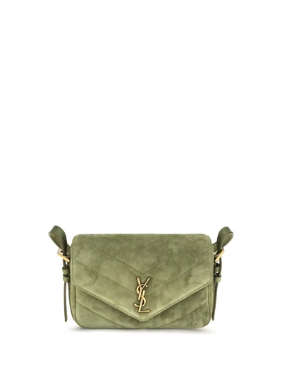 small loulou matelassé suede shoulder bag