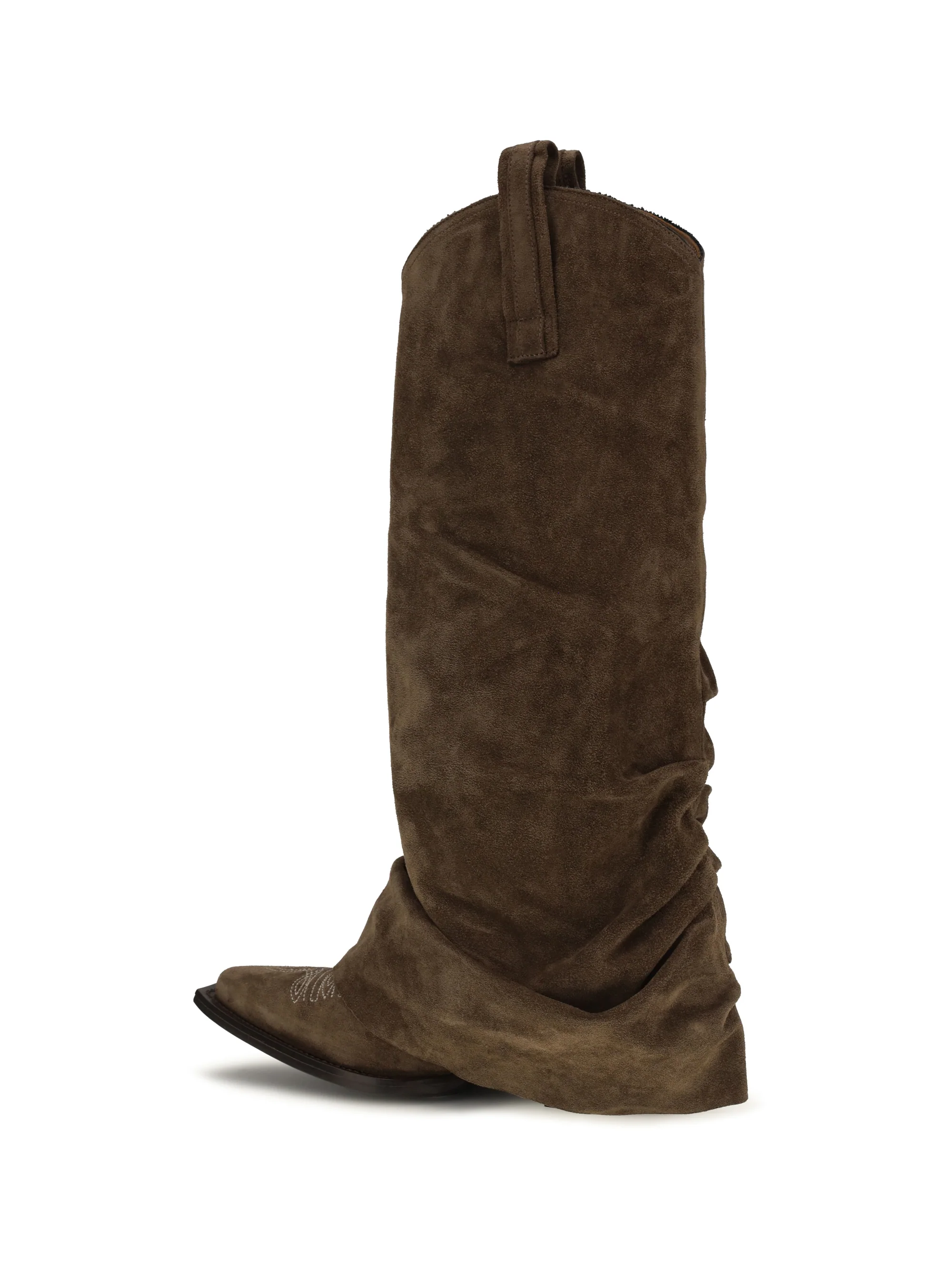 suede cowboy boots