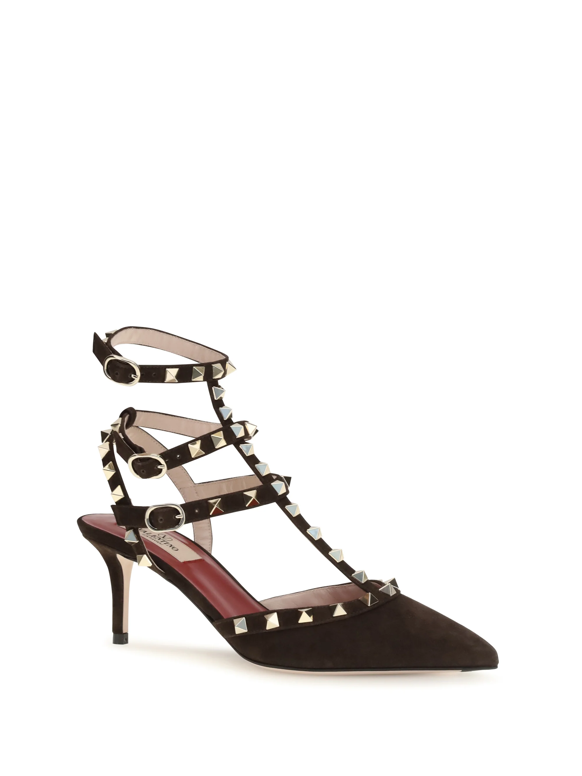 VALENTINO GARAVANI 38.5 rockstud suede pumps