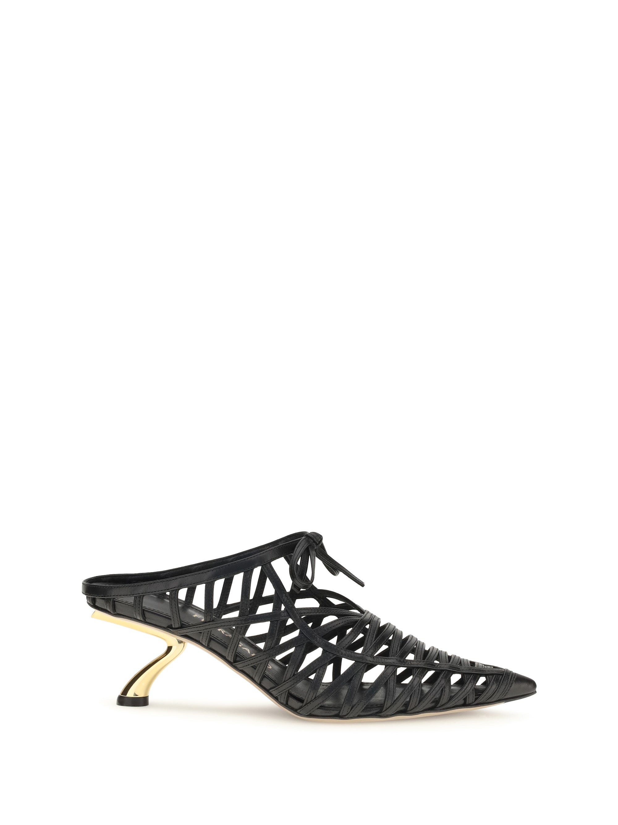 FERRAGAMO 5.5 s sculpted heel mules