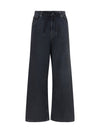 straight-leg stretch denim jeans
