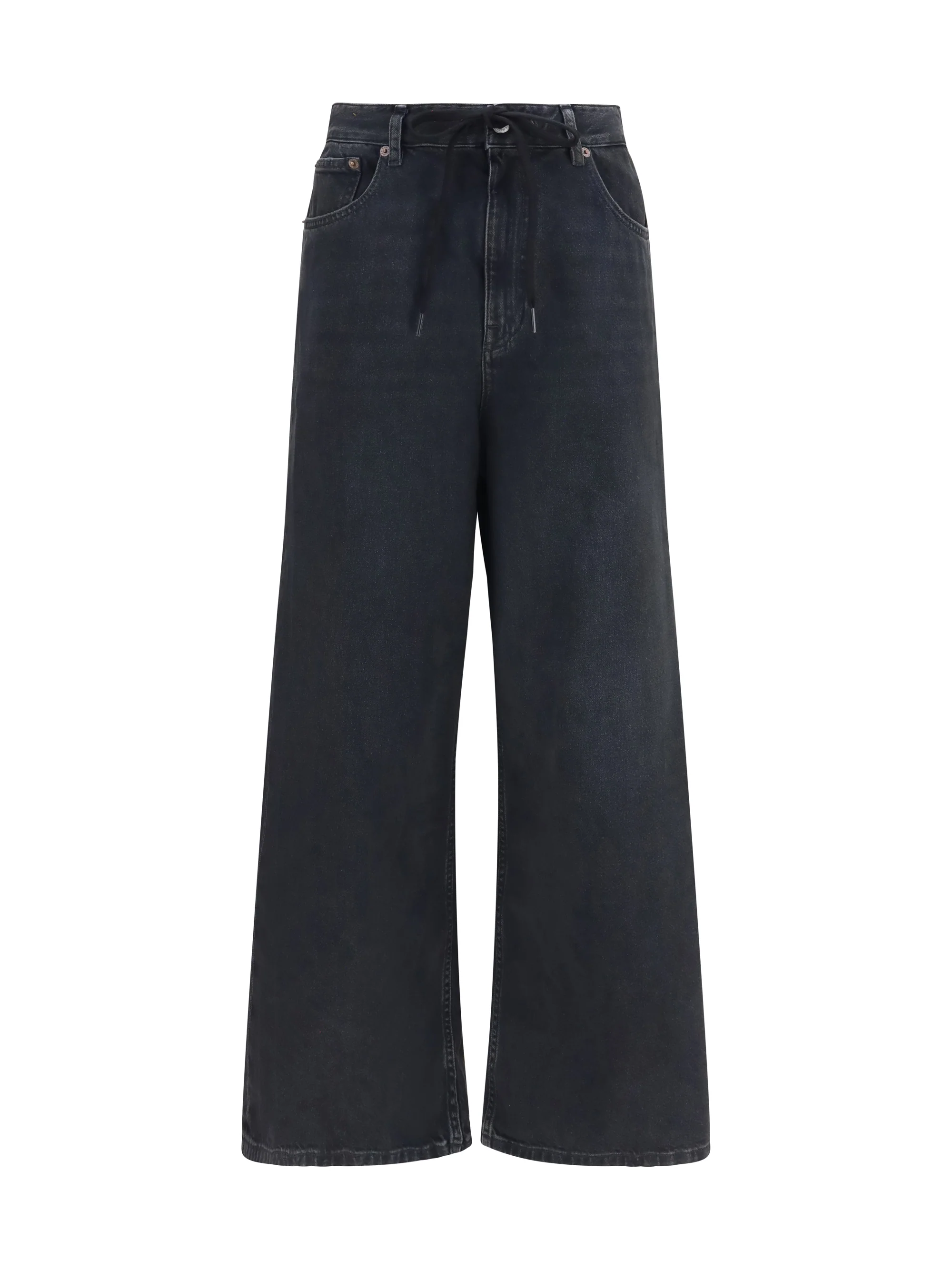straight-leg stretch denim jeans