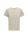 cotton t-shirt with a tone on tone embroidered logo