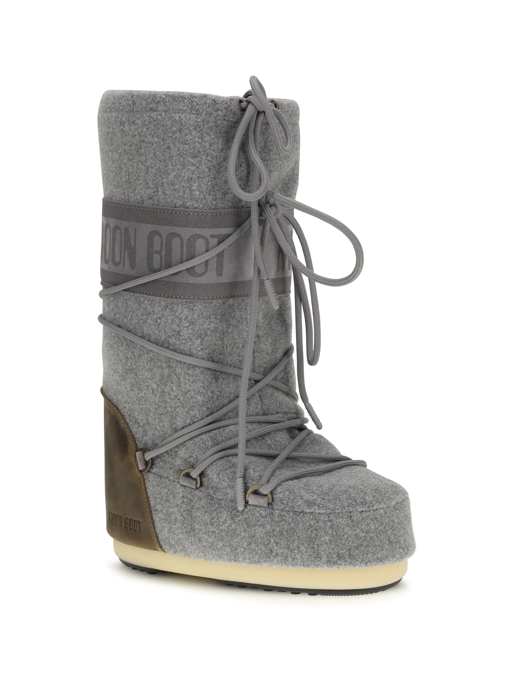 MOON BOOT 35-38 mb icon nubuck felt snow boots