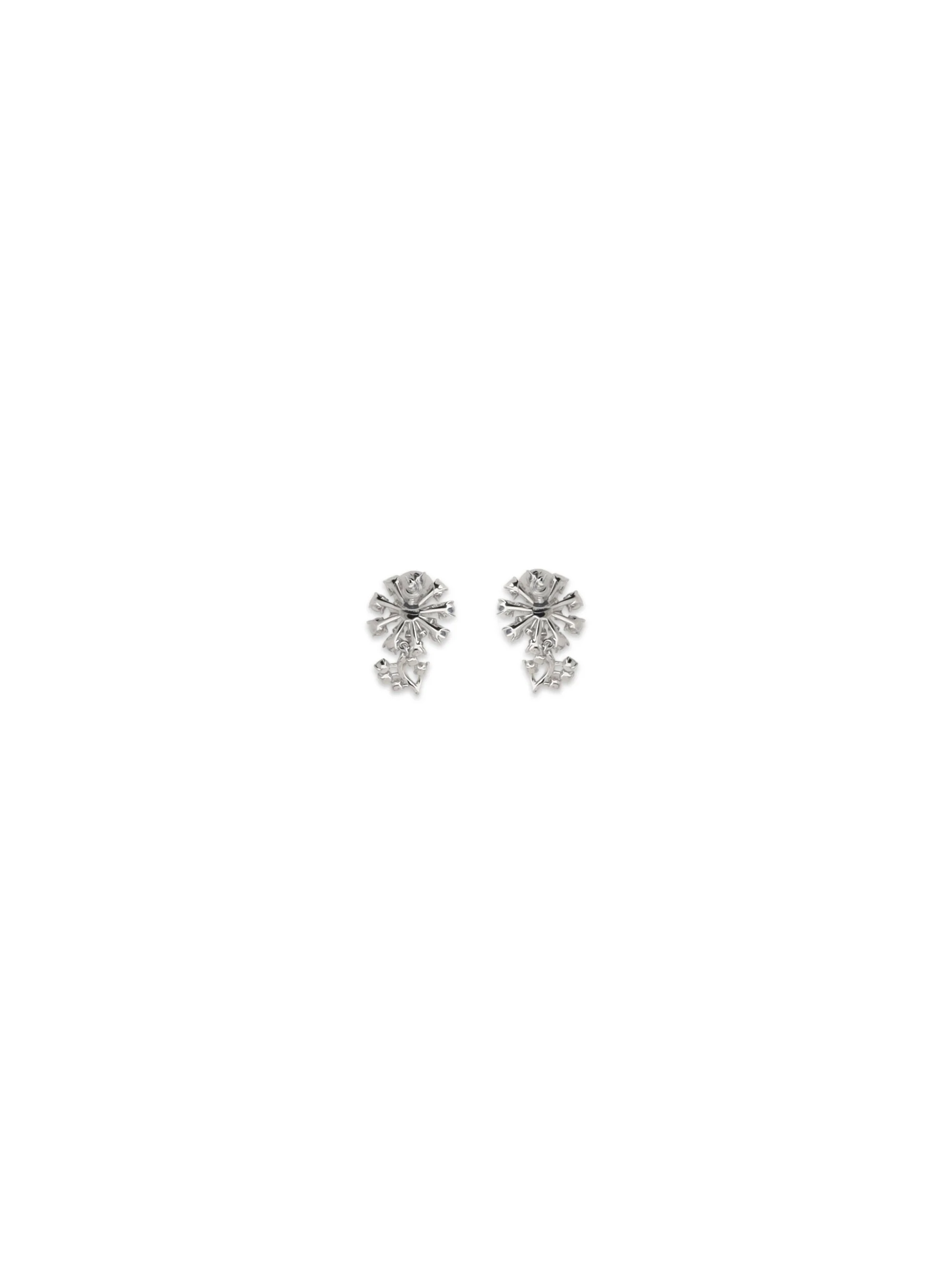 SELF-PORTRAIT OS crystal flower earrings