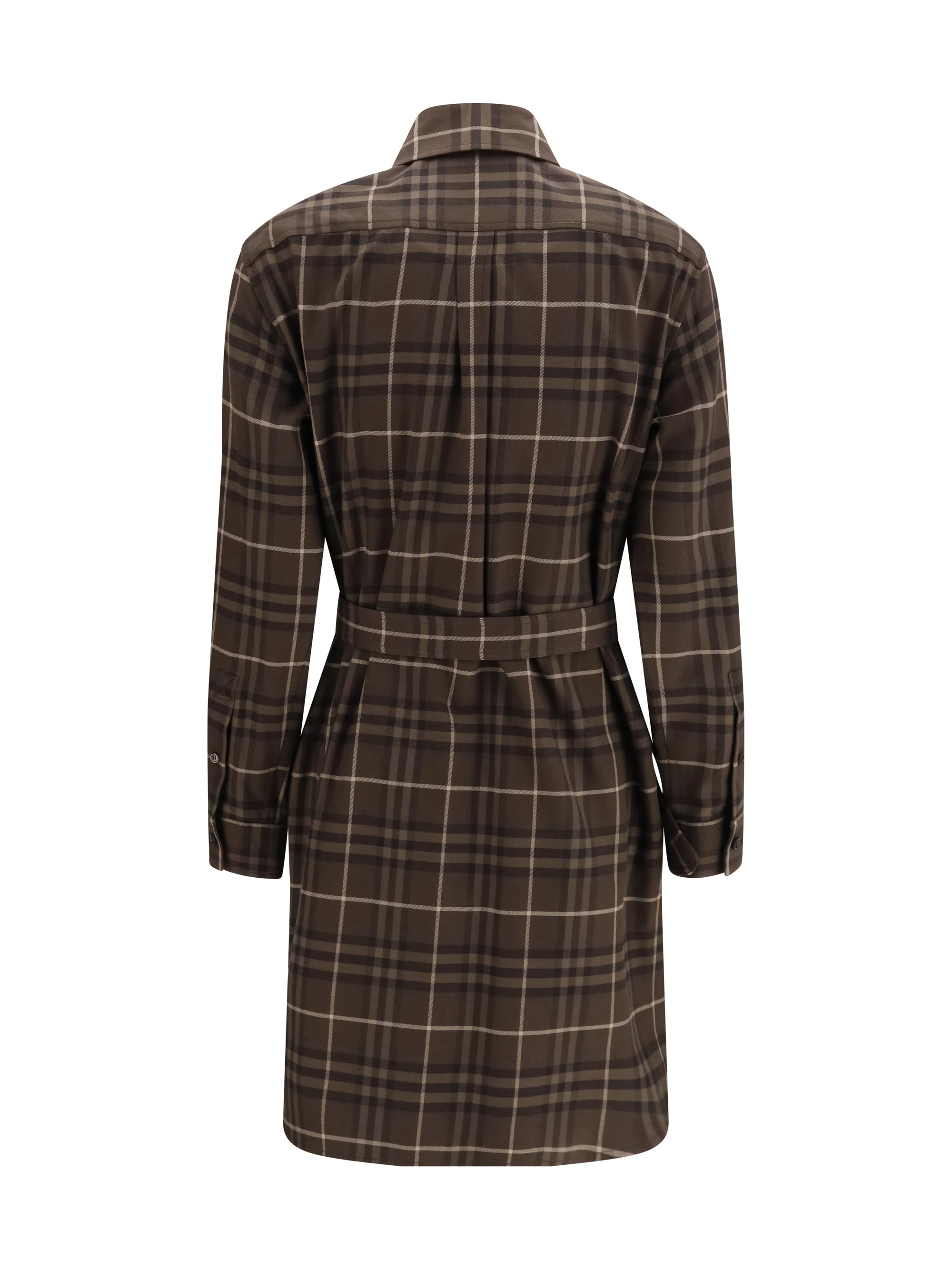 BURBERRY 6 check cotton shirt dress