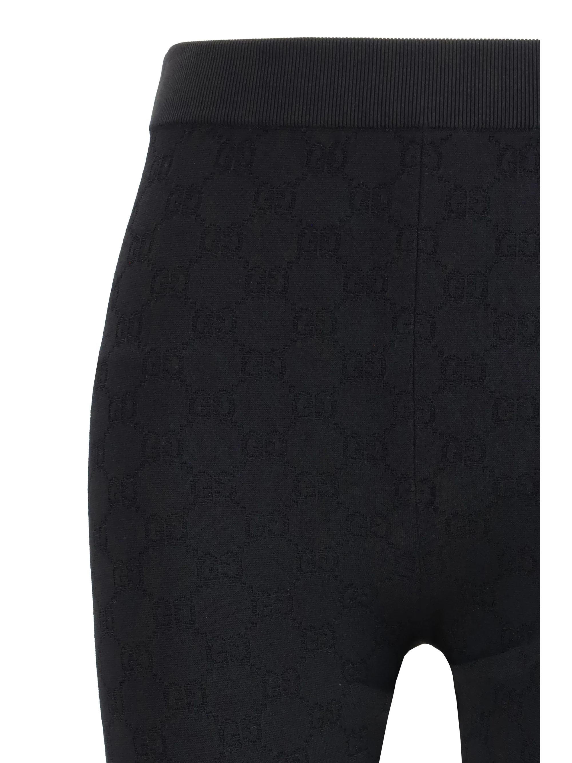 elastic gg jacquard leggings