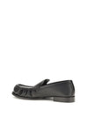 grained leather loafers