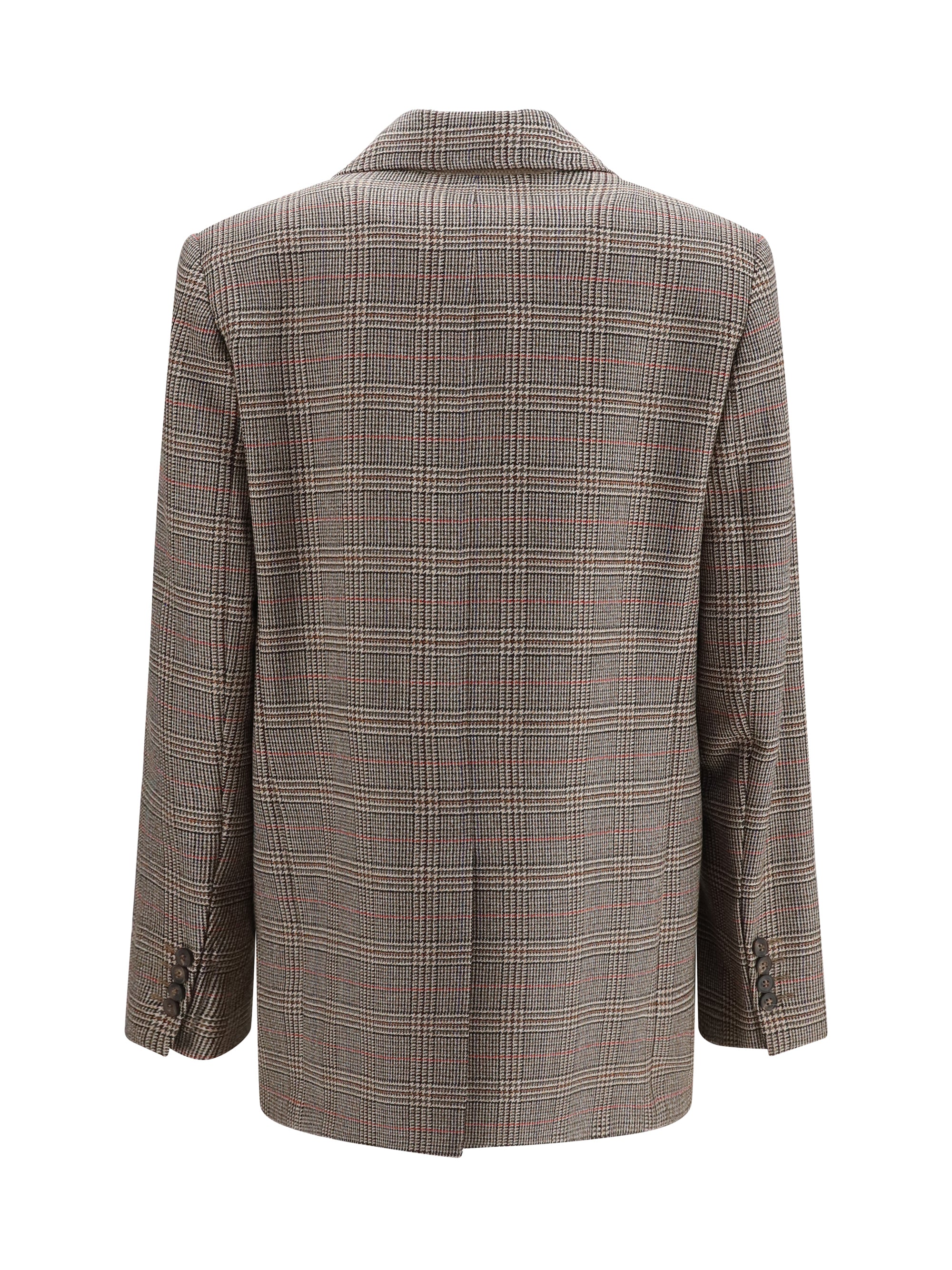 MAX MARA STUDIO 40 checked pattern wool blazer