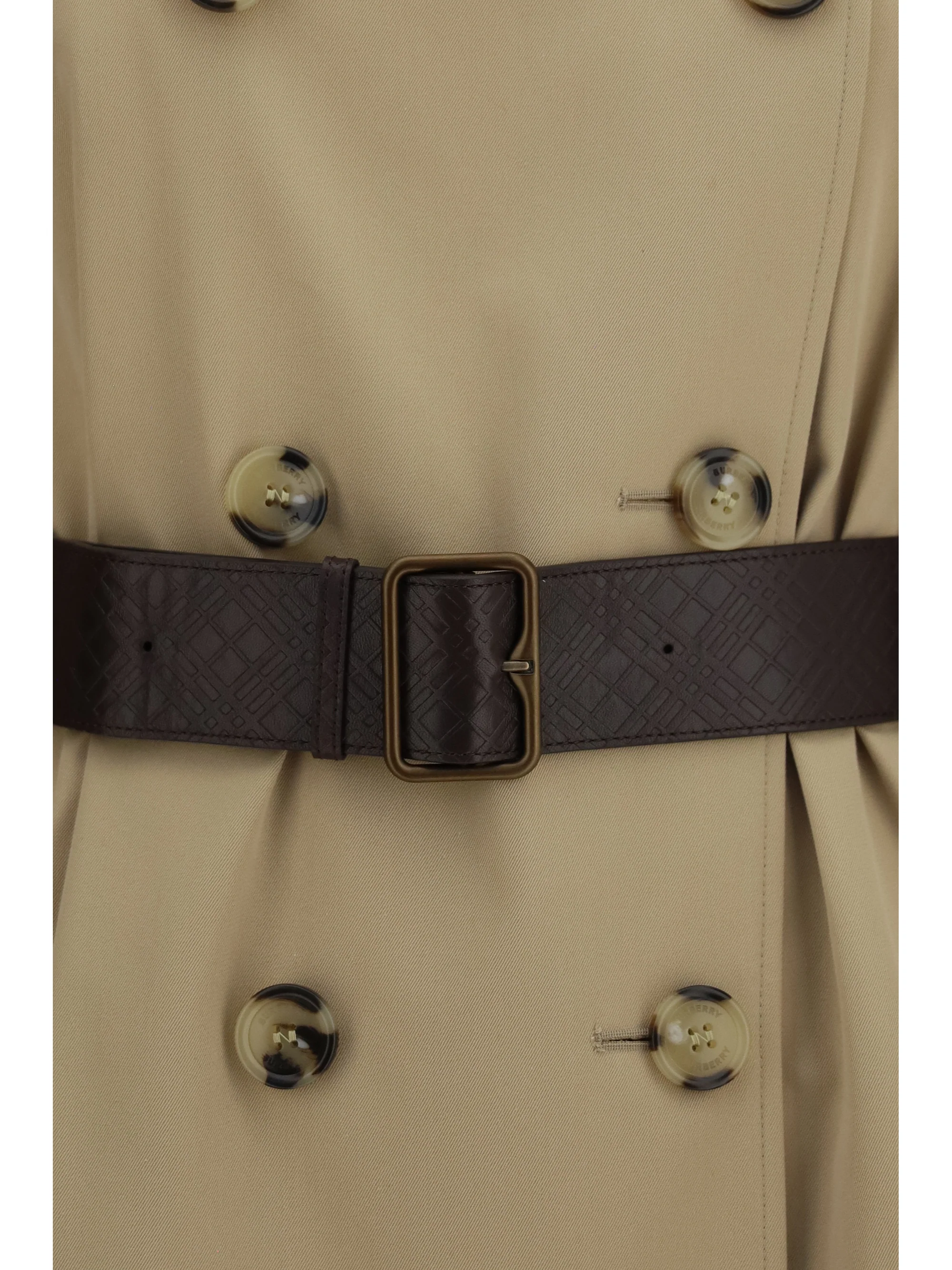 kensington midi leather trench