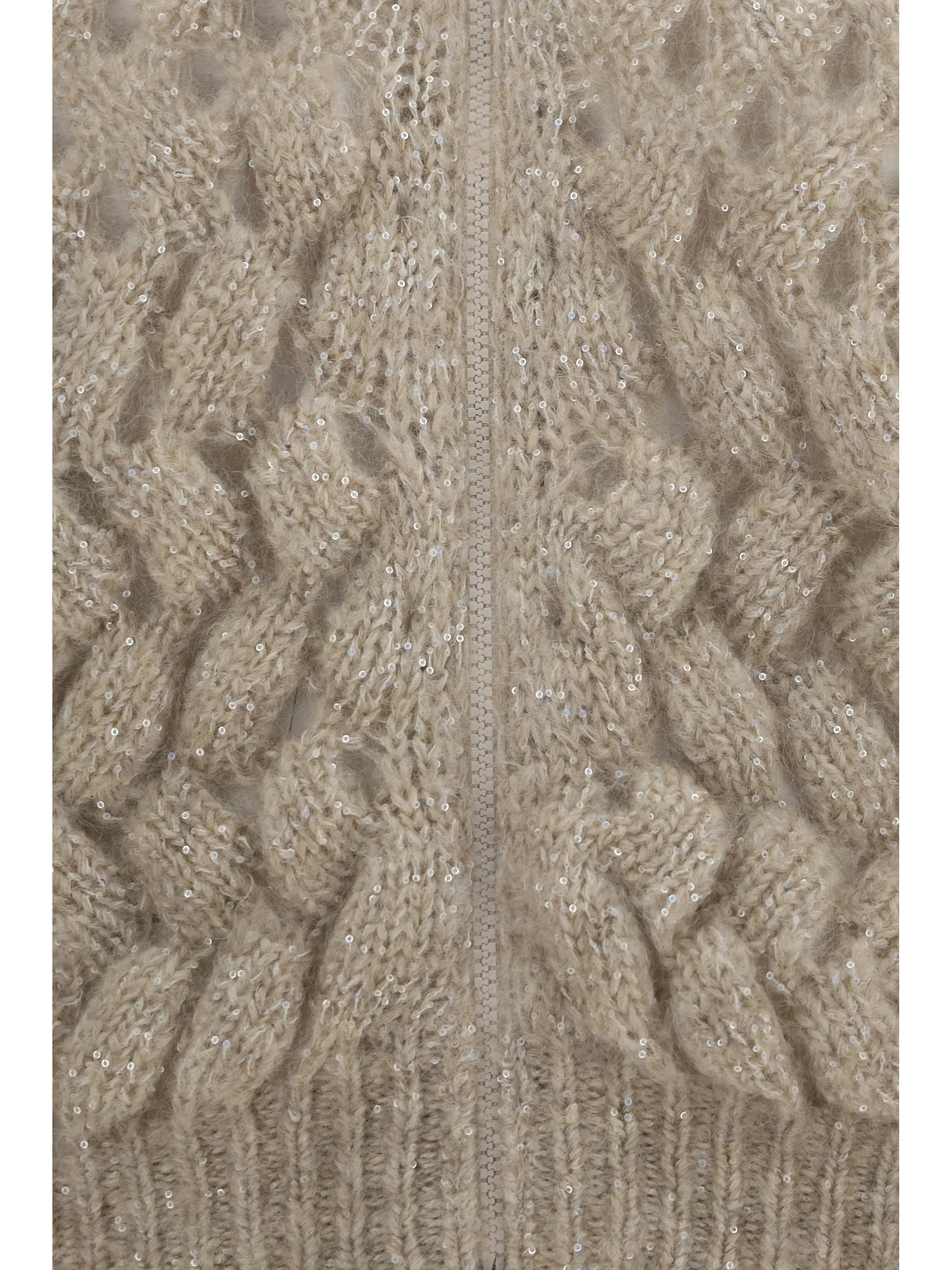 mohair and wool blend cardigan