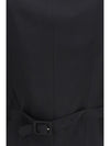 textured wool and mohair sleeveless vest