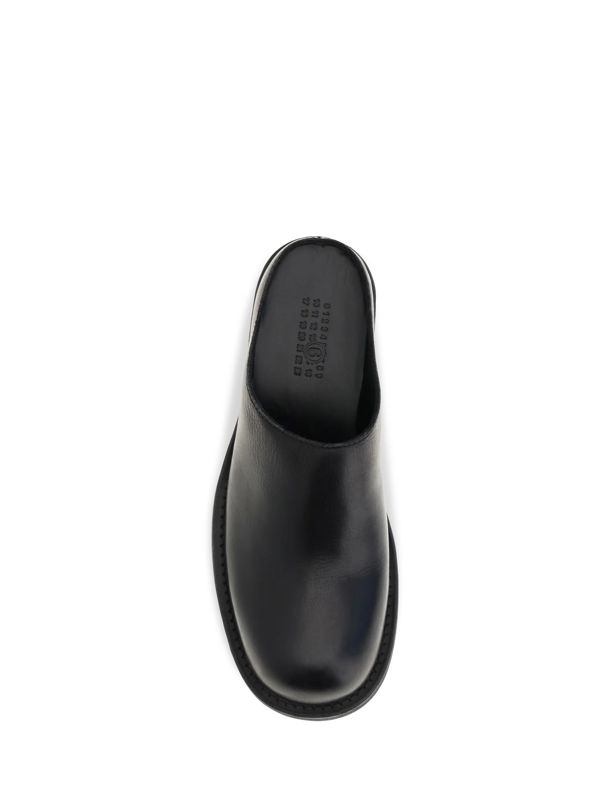 biker round toe mules