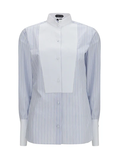 striped shirt with front detail
