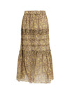 volomia long ruffled skirt