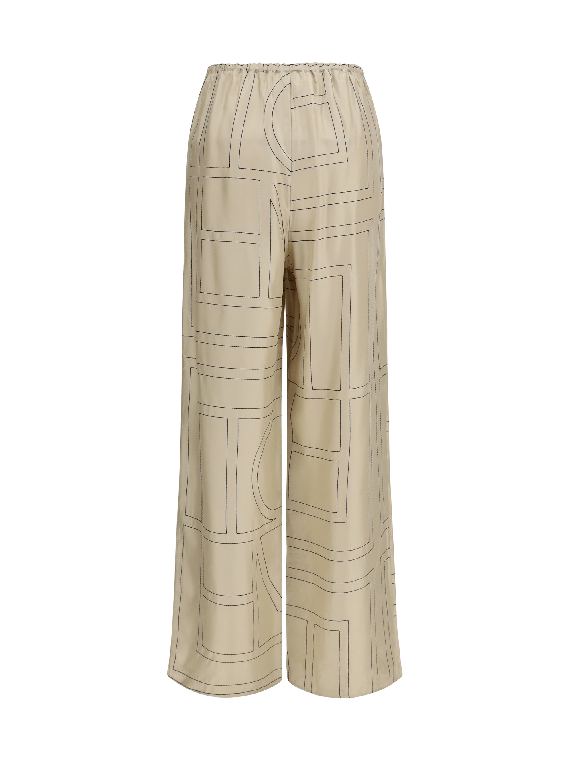 TOTEME 32 silk monogram pants