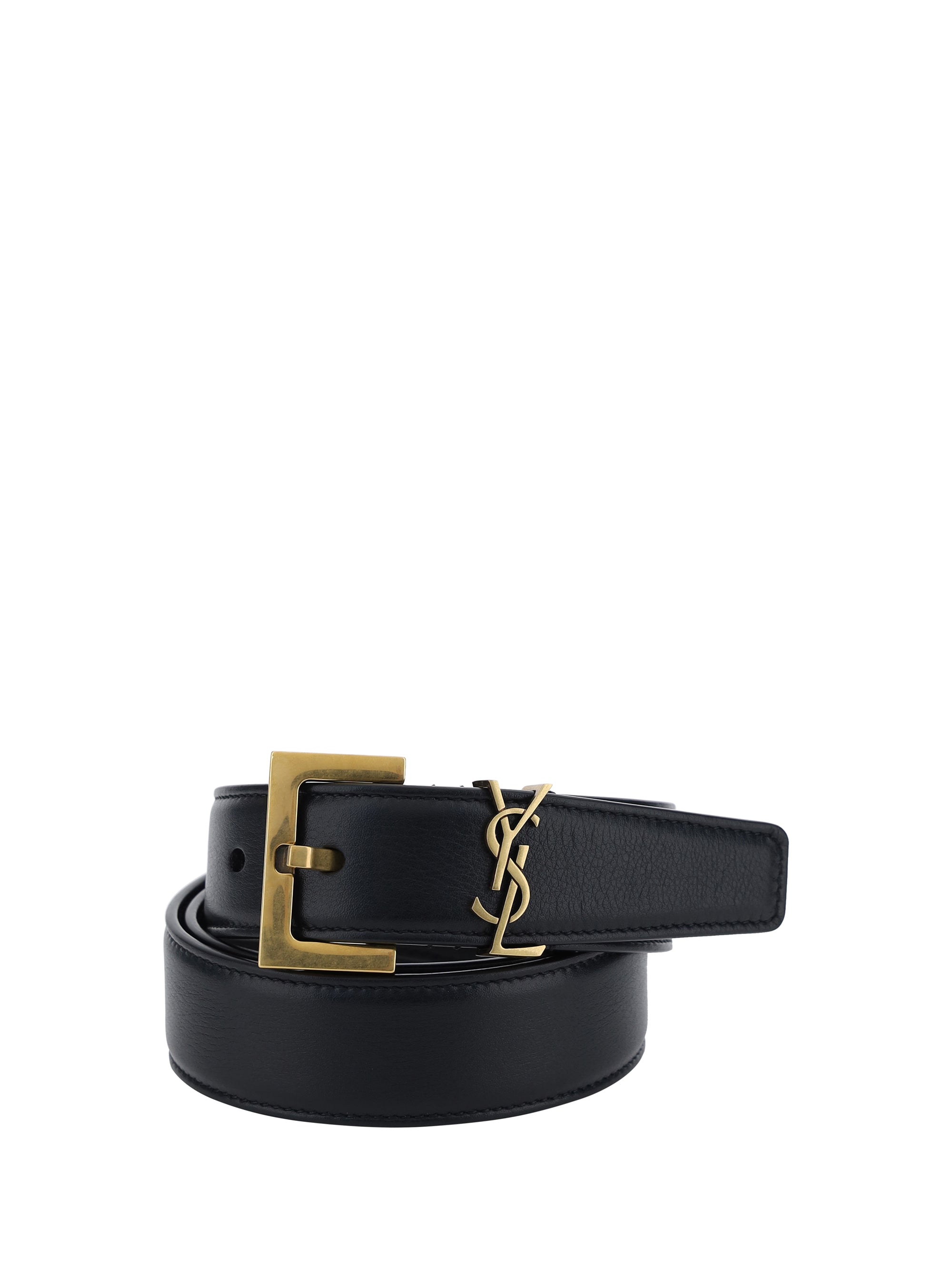 SAINT LAURENT 80 leather belt